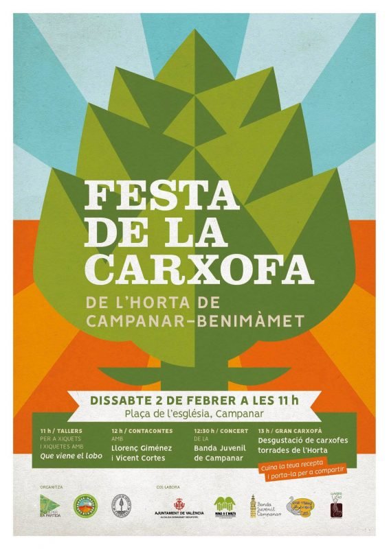 El barrio de Campanar acogerió el sábado 2 de febrero la primera edición de la "Festa de la carxofa" de la huerta de Campanar-Benimàmet